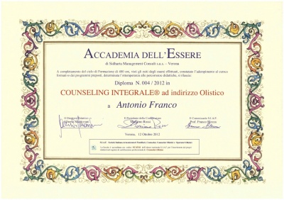Attestato di counselor